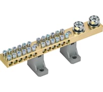 Шина IEK N ноль на двух угловых изоляторах 200А ШНИ-10x18-24-L2-С (5шт/упак) YNN30-24-C2-K03