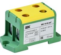 Клемма вводная силовая IEK КВС 16-95 кв.мм. 2-рядная PE (6шт/упак) YZN23-095-K52