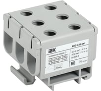 Клемма вводная силовая IEK КВС 6-50 кв.мм. 3-рядная серая (8шт/упак) YZN14-050-K03