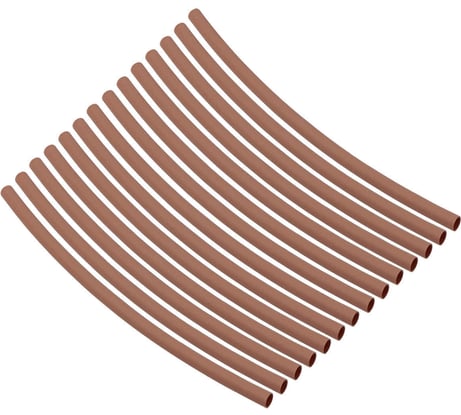 Набор трубок термоусаживаемых клеевых TDM ELECTRIC Моноцвет, коричневый 2,4/0,8 SQ0548-3002