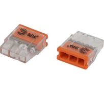 Клемма ЭРА NO225358 быстрозажимная 2273203 компактная 3-проводная 0.2-2.5 мм2 (упаковка 50 шт.) Б0067904