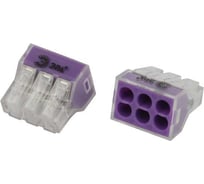 Клемма ЭРА NO225365 быстрозажимная 773606 прозрачная 6-проводная 0.75-4.0 мм2 (упаковка 30 шт.) Б0067914