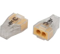 Клемма ЭРА NO225363 быстрозажимная 773602 прозрачная 2-проводная 0.75-4.0 мм2 (упаковка 50 шт.) Б0067890