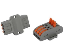 Клемма ЭРА NO-225399 проходная с монтажной площадкой 2222413Р с рычагами 3 полюса 0.08-2.5/4 мм2 (упаковка 15 шт) Б0067881