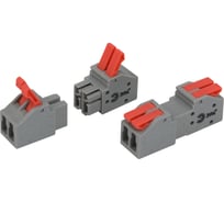 Клемма ЭРА NO-225403 проходная разъмная 2222412R с рычагами 2 полюса 0.08-2.5/4 мм2 (упаковка 20 шт.) Б0067947