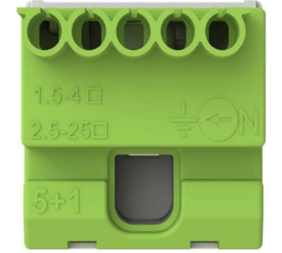 Клеммник самозажимной ABB PE 5x4+1x25мм ZK51G* 1SPE007715F9712