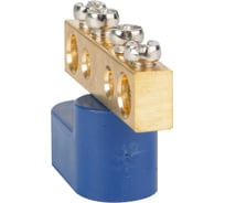 Шина нулевая с одним изолятором КЭАЗ OptiKit BB-O-N-S-14-6x9-синий 10шт 277930