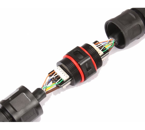 Водостойкий разъем TTAF Elektronik 3 силовых полюса/6 сигнальных 250V 25A/1А IP67 WPI-3602M25