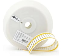 Термоусадочная трубка плоская вырубная ЮМП ЭЛЕКТРО ТТУ-НГ-LSZH для печати, 3/1, для провода 1.8-4.1 мм, белая, длина 50.8 мм, 57мм, 3000 шт. в рулоне (3/16) ump012WHT