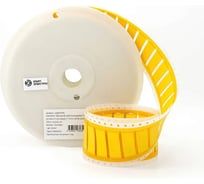 Термоусадочная трубка плоская вырубная ЮМП ЭЛЕКТРО ТТУ-НГ-LSZH для печати, 3/1, для провода 4.7-10.8 мм, желтая, длина 50.8 мм, 57мм, 2500 шт. в рулоне (1/2) ump015YEL