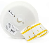 Термоусадочная трубка плоская вырубная ЮМП ЭЛЕКТРО ТТУ-НГ-LSZH для печати, 3/1, для провода 7.0-16.3 мм, белая, длина 50.8 мм, 57мм, 1500 шт. в рулоне (3/4) ump016WHT