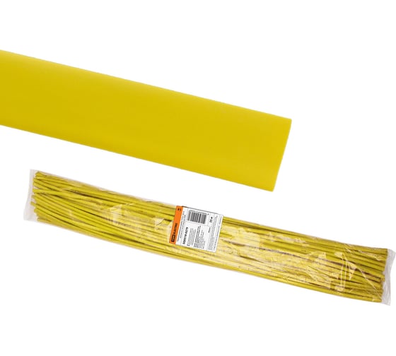 Термоусаживаемая трубка TDM ELECTRIC ТУТнг 30/15 желтая по 1м 25 м/упак SQ0518-0279 1