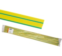 Термоусаживаемая трубка TDM ELECTRIC ТУТнг 16/8 желто-зеленая по 1м 50 м/упак SQ0518-0238