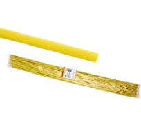 Термоусаживаемая трубка TDM ELECTRIC ТУТнг 4/2 желтая по 1 м, упаковка 100 штук SQ0518-0328
