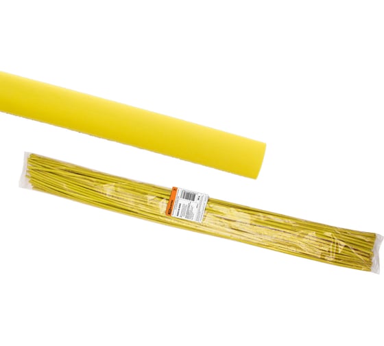 Термоусаживаемая трубка TDM ELECTRIC ТУТнг 6/3 желтая по 1м 50 м/упак SQ0518-0202 1