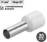Наконечник-гильза TDM ELECTRIC Е10-12 10мм2 с изолированным фланцем 20шт SQ0568-0037 2