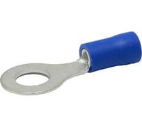 Кольцевой изолированный наконечник KLR ROV-602 с ПВХ манжетой 1.0...2.6мм2/М6/Синий/6500602
