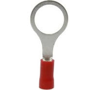 Кольцевой изолированный наконечник KLR ROV-1001 с ПВХ манжетой 0.5...1.65мм2/М10/Красный/6501001