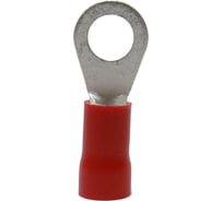 Кольцевой изолированный наконечник KLR ROV-808 с ПВХ манжетой 6.6...10.5мм2/М8/Красный/6500808