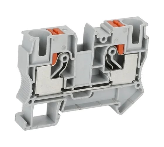 Клемма проходная CONTA CPT 10 GRAY-40, 10 кв.мм., PUSH-IN, упаковка 40шт 00-00013087