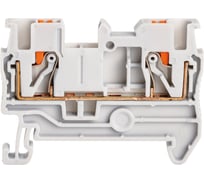 Клемма проходная CONTA CPT 2.5 GRAY-100, 2.5 кв.мм., PUSH-IN, упаковка 100 шт 00-00013139