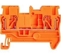 Проходная клемма с пружинным зажимом CONTA CPT 2.5 ORANGE-100, PUSH-IN, упаковка 100 шт 00-00013140