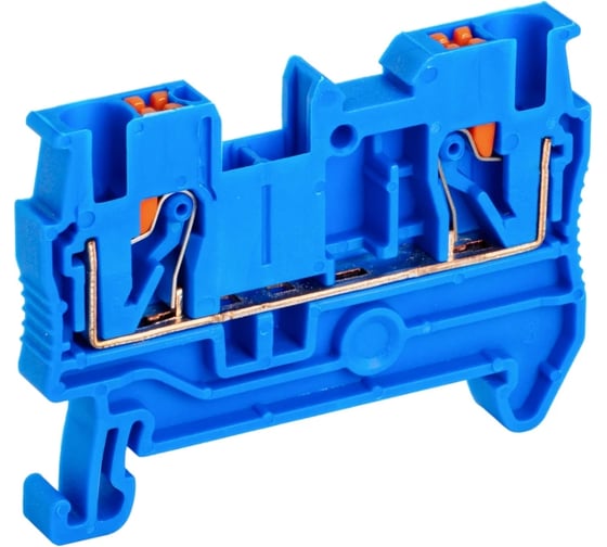 Клемма проходная CONTA CPT 4 BLUE-50, 4 кв.мм., PUSH-IN, упаковка 50шт 00-00013075