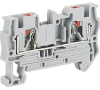 Клемма проходная CONTA CPT 4 GRAY-50, 4 кв.мм., PUSH-IN, упаковка 50шт 00-00013071