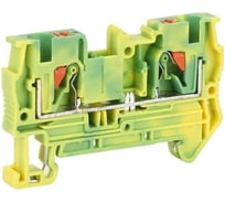 Клемма защитного провода CONTA CPT 4-PE-50, 4 кв.мм., PUSH-IN, упаковка 50шт 00-00013077