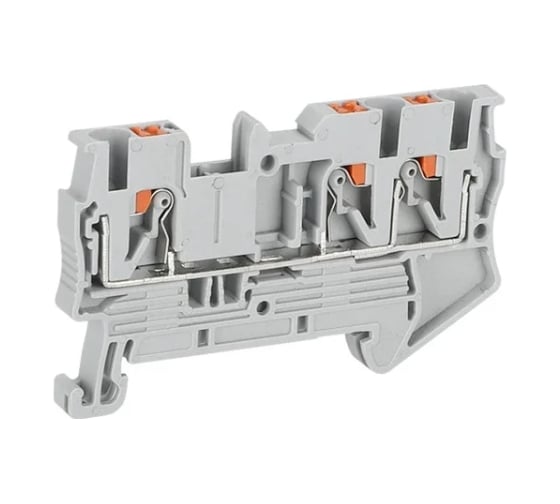 Клемма проходная CONTA CPT 2.5-TW GRAY-50, 2.5 кв.мм., PUSH-IN, упаковка 50 шт 00-00013115