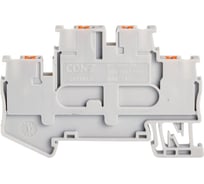 Двухъярусные клеммы с пружинным зажимом PUSH-IN CONTA CPTTB 2.5 GRAY-50, (упак 50 шт) 00-00013111