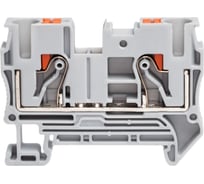 Клемма проходная CONTA CPT 6 GRAY-50, 6 кв.мм., PUSH-IN, упаковка 50 шт 00-00013079