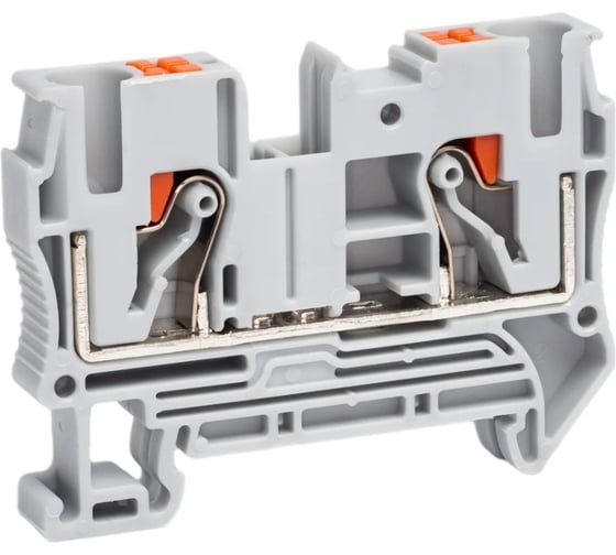 Клемма проходная CONTA CPT 6 GRAY-50, 6 кв.мм., PUSH-IN, упаковка 50 шт 00-00013079
