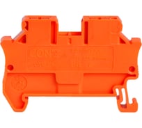 Клемма проходная CONTA CTV 2.5 ORANGE-100, 2.5 кв.мм, PUSH-IN (упак 100шт) 00-00013137