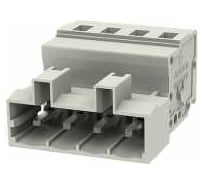 Клемма на печатную плату Degson 4 полюсов, серая, 100 штук 8EDGKRB-5.0-04P-11-01Z(H)