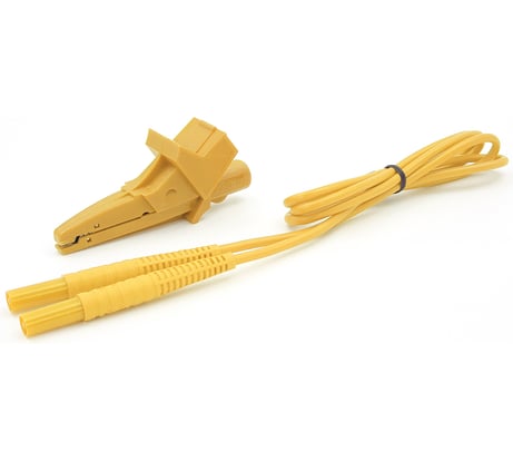 Комплект измерительный провод 1,2м и зажим "Крокодил" SONEL желтый WAPRKRYERU