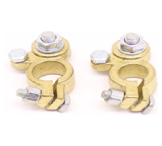 Клемма Крал под болт 8мм (латунь) (из 2х) 4602