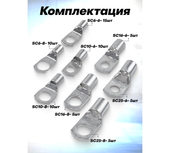 Набор клемм обжимных Forsage 65 штук F-068915(65419)
