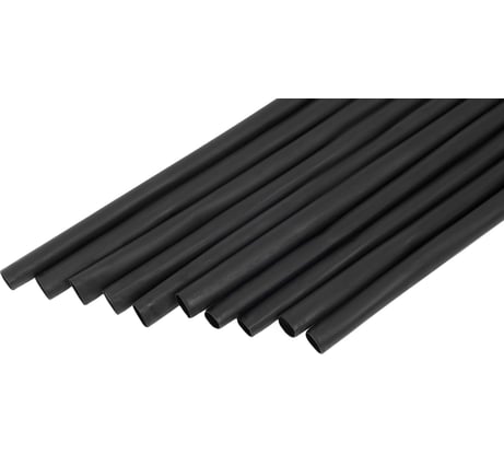 Трубка термоусадочная клеевая Gigant (3:1) 9/3, черная, 10шт по 1м G-80127