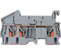 Зажим пружинный с нажимной кнопкой HLT PT-2.5мм2 двойной 24A (100шт./уп.) 081-25-017