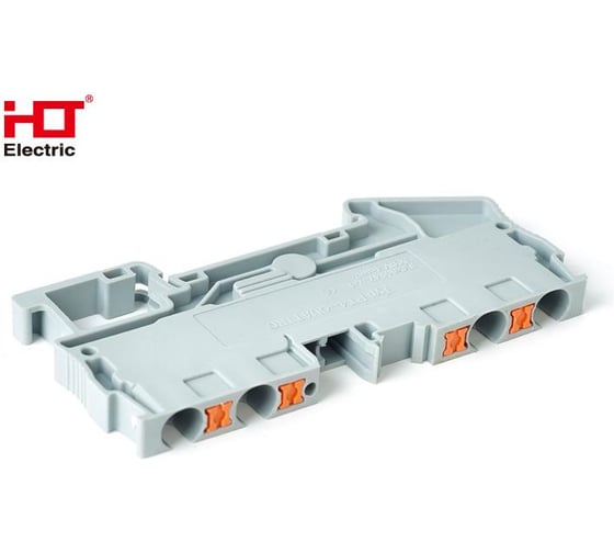 Зажим пружинный с нажимной кнопкой HLT PT-4мм2 четверной 32A (50шт./уп.) 081-25-020