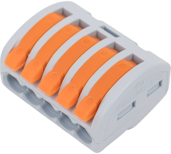 5-и проводная клемма 40 шт/уп Gigant GCT-222-415-40 1