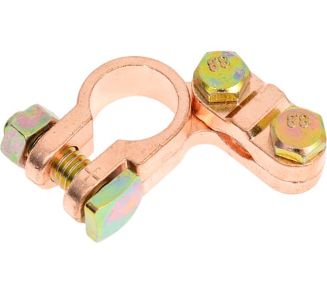 Клемма для аккумулятора General Technologies "+" Тип EURO под планку/цинковый сплав/ GT-M060012P