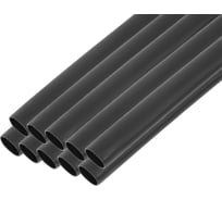 Трубка термоусадочная клеевая Gigant (4:1) 4/1, черная, 10шт по 1м G-80136