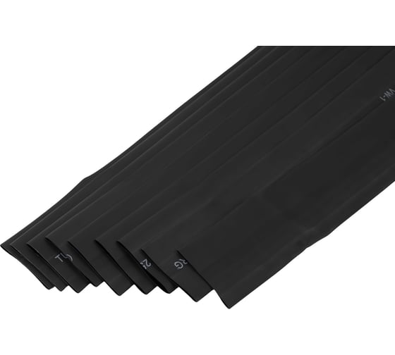 Трубка термоусадочная Gigant (2:1) 25.0/12.5мм, черная, 10шт по 1м G-80140 1