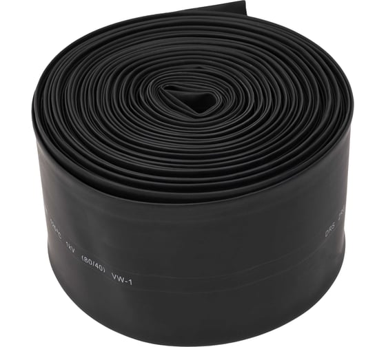 Трубка термоусадочная Gigant (2:1) 80/40, черная, 25м G-80132 1