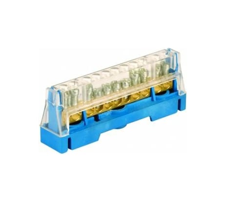 Клеммная колодка DKC соединительная 1р 11x5,3мм. цвет синий 1шт 5011N