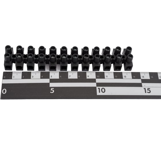 Клемник DKC, полипропилен, черный,12р,85С,450V, 57A,10мм.кв. 43412PL R 93495