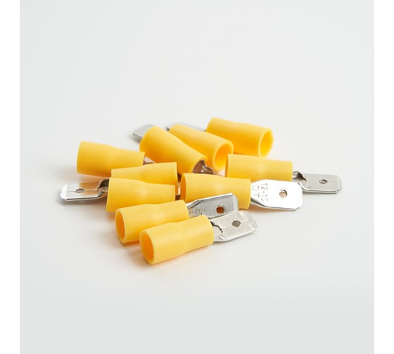 Изолированный плоский наконечник папа STEKKER РпИп 6-250, LD401-60250 DIY упаковка 10 шт 39364