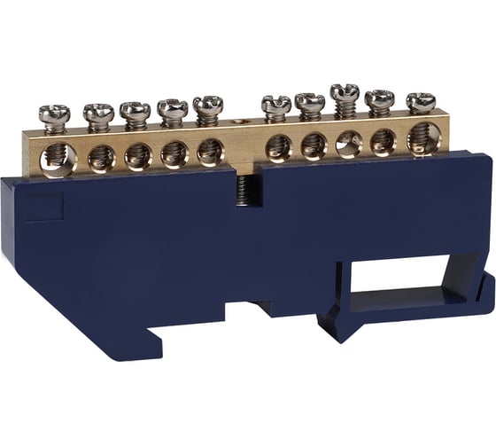 Шина нулевая с изолятором КЭАЗ OptiKit BB-D-PE-DIN-20-6x9-желтый 20шт 277847 1